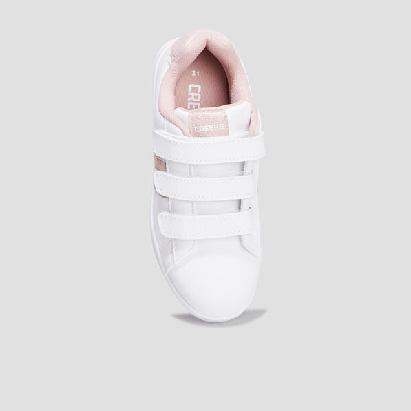 tennis basses a scratchs creeks iconic jaune or fille Tennis basses à scratchs Creeks Iconic jaune or fille