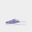 Chaussons mules compensés mauve femme