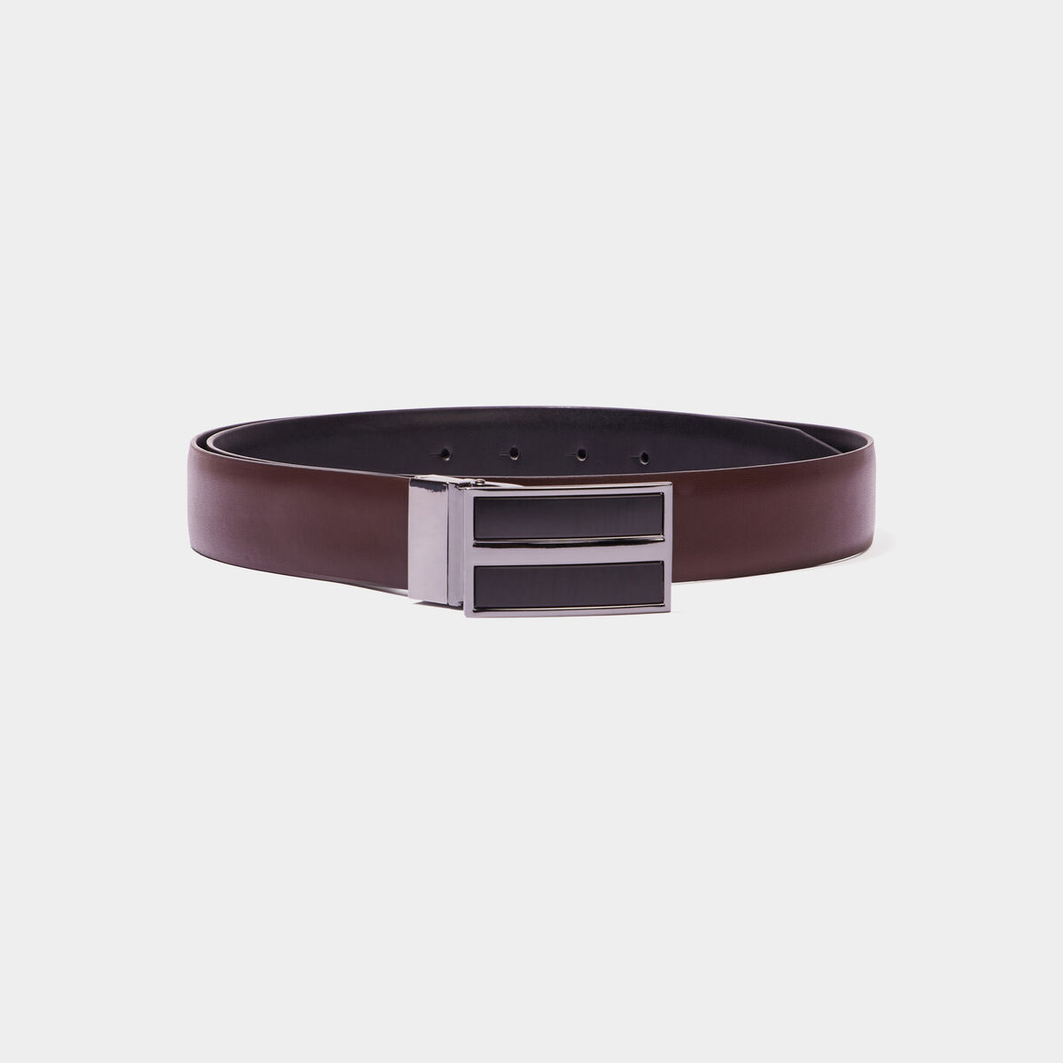 Ceinture r&eacute;versible noir homme