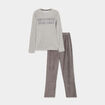 Ensemble pyjama 2 pièces haut et bas gris homme