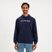 Sweat hoodie droit molleton Kappa bleu marine homme