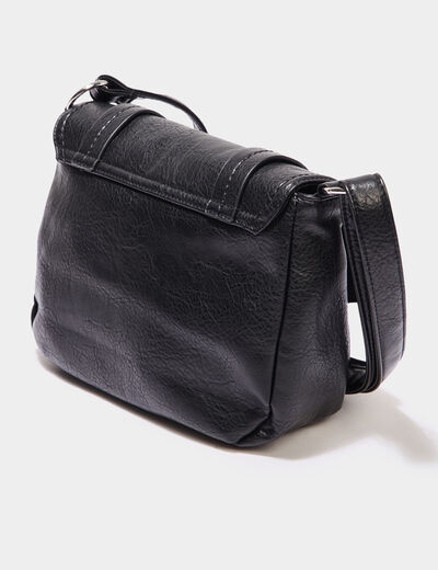 Sac cartable avec bandoulière noir femme