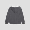 Sweat zippé à capuche gris garçon