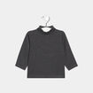 T-shirt manches longues gris foncé bébé garçon