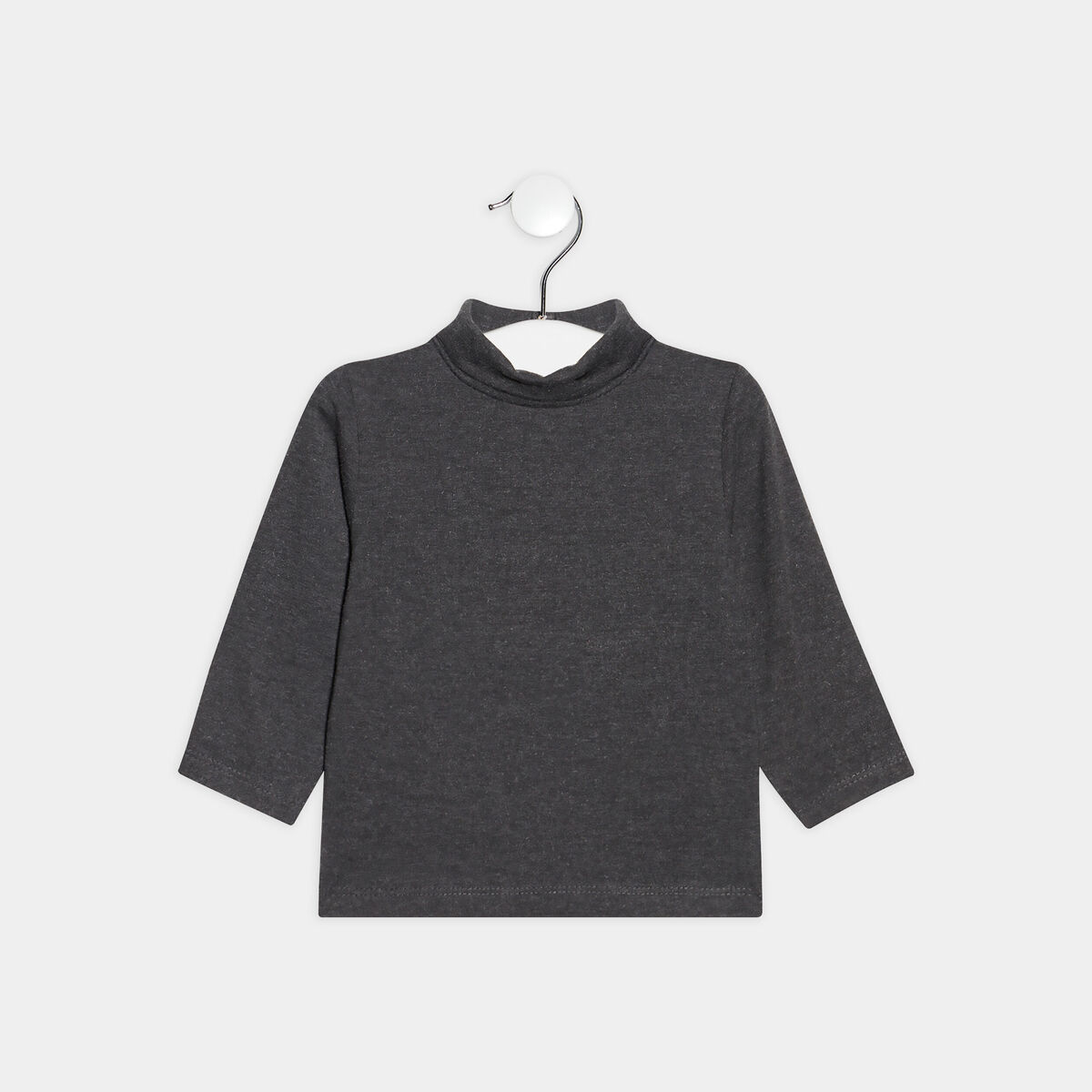 T-shirt manches longues gris foncé bébé garçon