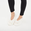 Chaussons ballerines avec étui blanc femme