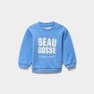 Sweat col rond manches longues bleu lavande b&eacute;b&eacute; gar&ccedil;on