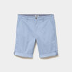 Bermuda short chino droit coton stretch bleu ciel homme