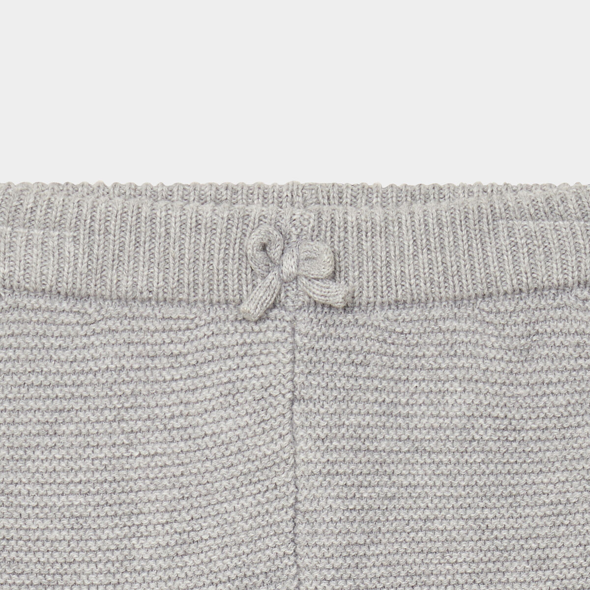 Pantalon tricot coton gris clair b&eacute;b&eacute;