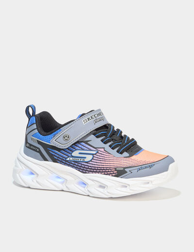 Baskets running semelles lumineuses orange fluo gar&ccedil;on