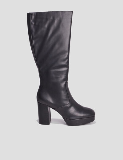 Bottes à talons hauts noir femme