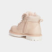 Boots zippées à lacets Trappeur rose clair fille