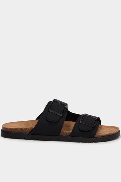 Sandales avec boucles noir gar&ccedil;on