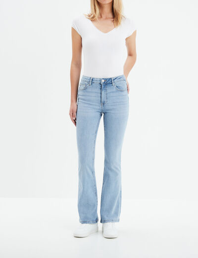 Jeans flare 5 poches Creeks denim double stone femme