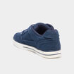 Tennis basses en toile &agrave; lacets bleu marine homme