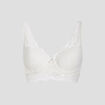 Soutien-gorge foulard en dentelle ecru femme