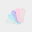 Lot 5 paires chaussettes c&ocirc;tel&eacute;es multicolore femme