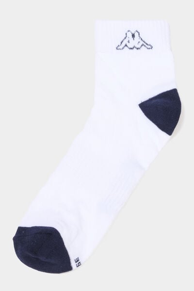 Lot 3 paires socquettes sport Kappa blanc homme