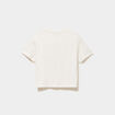 T-shirt manches courtes coton ivoire fille