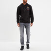 Sweat à capuche hoodie One Piece noir homme
