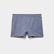 Short cycliste taille &eacute;lastiqu&eacute;e bleu gris femme