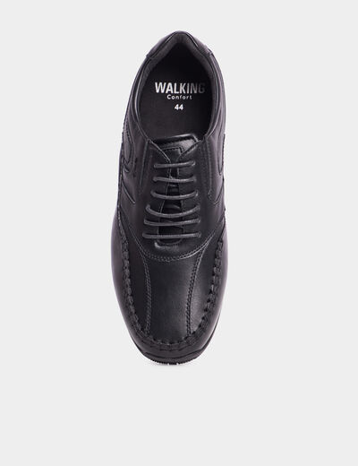 Derbies effet similicuir noir homme