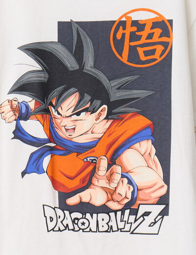 T-shirt manches courtes Dragon Ball Z blanc garçon