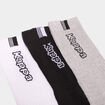 Lot 3 paires chaussettes sport Kappa gris homme