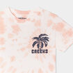 T-shirt col rond manches courtes Creeks orange fluo garçon
