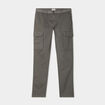 Pantalon cargo ceintur&eacute; Trappeur gris homme