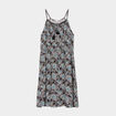 Robe droite à bretelles noir femme