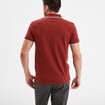 Polo manches courtes 1 poche coton rouge foncé homme