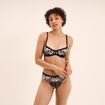 Soutien-gorge corbeille avec dentelle noir femme