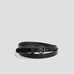 Ceinture avec boucle ronde noir femme