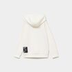 Sweat hoodie poches zipp&eacute;es Kappa blanc gar&ccedil;on