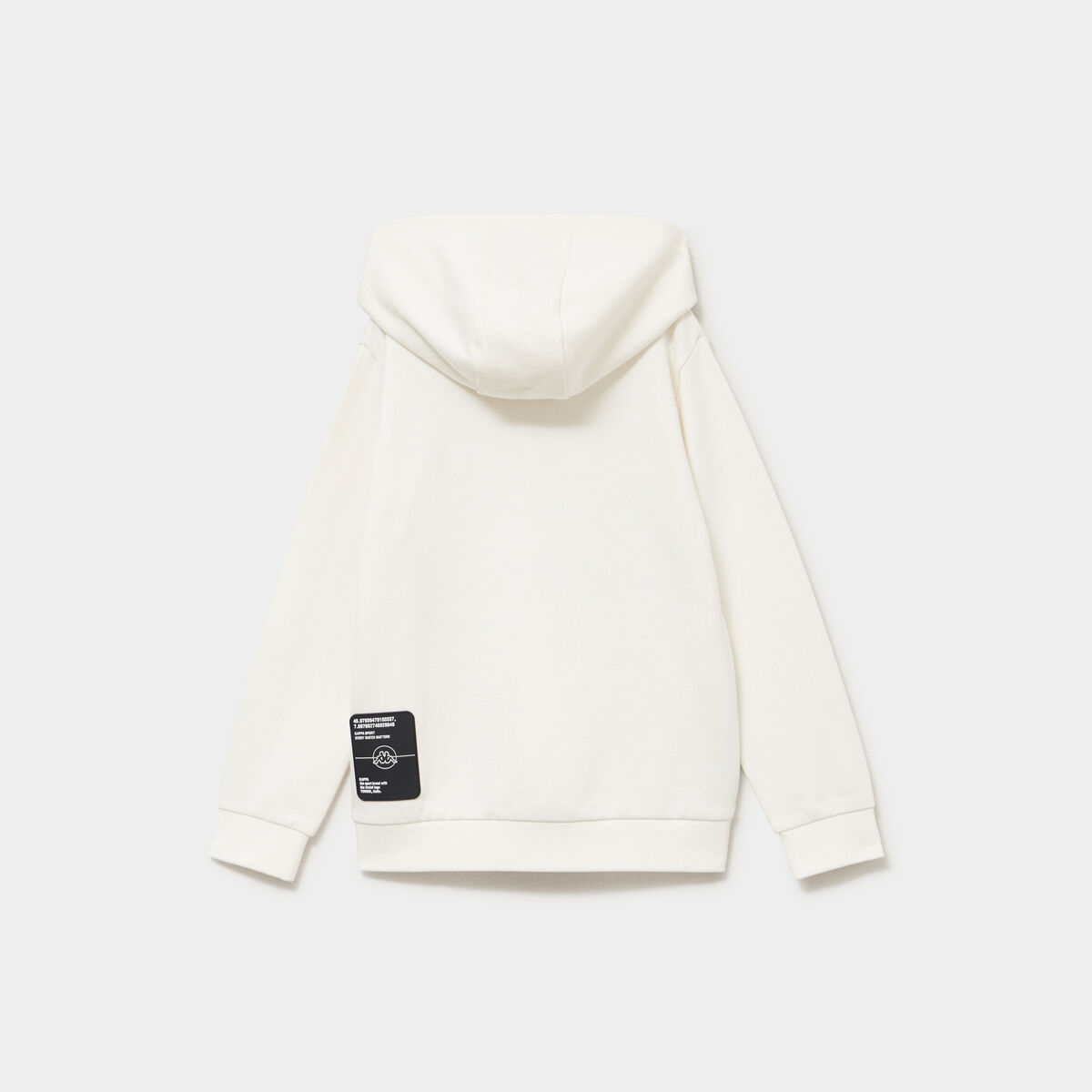 Sweat hoodie poches zipp&eacute;es Kappa blanc gar&ccedil;on