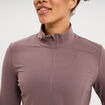 Veste de sport ajust&eacute;e avec fermeture mauve femme