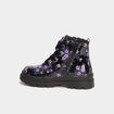 Boots crant&eacute;es &agrave; lacets noir fille
