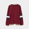 Polo manches longues coton Creeks bordeaux garçon
