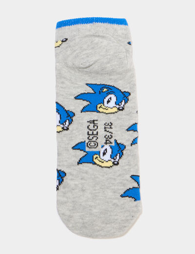 Lot 3 paires chaussettes Sonic bleu marine gar&ccedil;on