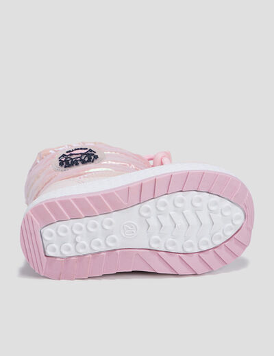 Bottes de neige lien de resserrage rose bébé fille