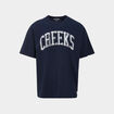 T-shirt oversize manches courtes Creeks bleu marine homme