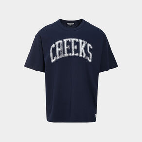 t shirt oversize manches courtes creeks bleu marine homme T-shirt oversize manches courtes Creeks bleu marine homme