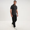 Polo manches courtes gris homme