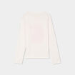 T-shirt manches longues coton ivoire fille