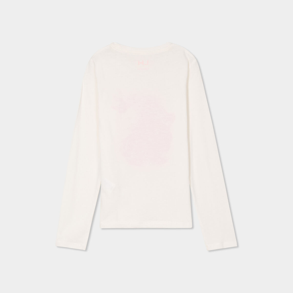 T-shirt manches longues coton ivoire fille