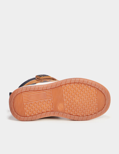 Baskets montantes fourrées Trappeur camel garçon