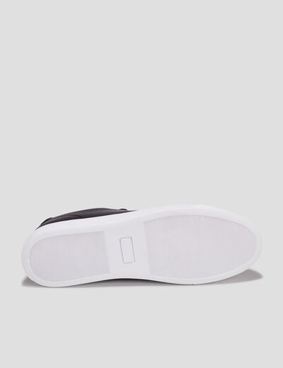 Baskets plates noir homme