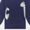 Sweat poche ventrale manches longues bleu marine bébé garçon