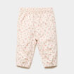 Pantalon jogger doublage coton ecru b&eacute;b&eacute; fille